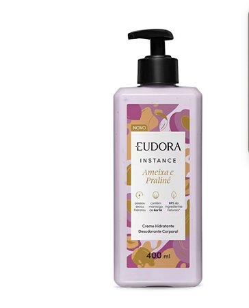 Creme Hidratante Desodorante Corporal Instance Ameixa e Praliné 400ml