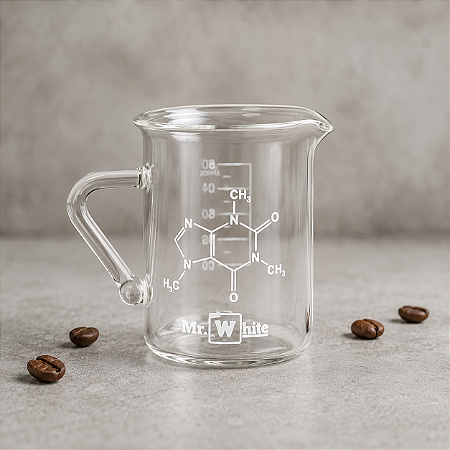 Mini Caneca Becker 50 ml — Molécula Cafeína