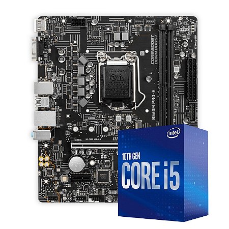 Kit Intel Core i5-10400F + Placa MAE MSI B560M Pro-e - ARD Informática