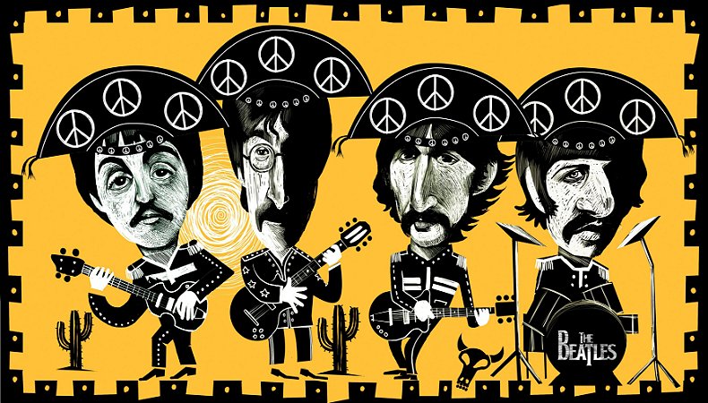 Quadro Decorativo Beatles