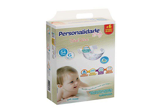 Fralda Personalidade Total Care G com 54 un