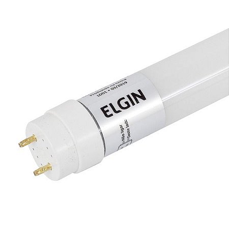 Lâmpada LED Tubular T8 10W 60 cm 6500K Branco Frio Elgin (1 Ano de Garantia)