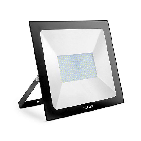 Refletor led 200w Projetor Holofote Elgin Branco Frio Bivolt 11.000 Lumens 6500K Externo Resistente a Água e Poeira IP65