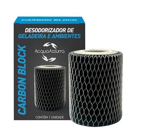 Desodorizador de Geladeira Filtro Antiodor Carbon Block Acqua Azzurra com Carvão ativado