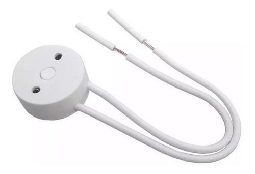 Kit 10 un. Soquete fluor com rabicho para Lâmpada T8 led / fluorescente Tomadinha FLP Branco