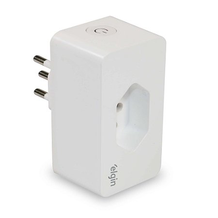 Tomada Inteligente Smart Wifi 10A  Automação Bivolt App Elgin Compatível com Google home Amazon Alexa 1 Ano de Garantia