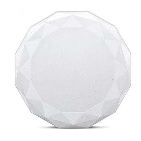 Luminária Plafon Diamante Led 18W Bivolt Elgin 6500K Branco Frio 1050lm IP20 - 1 Ano de Garantia