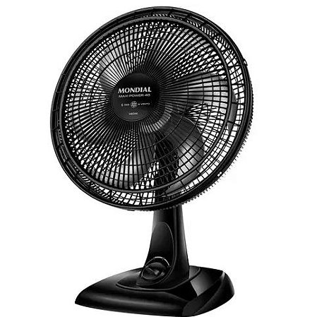 Ventilador de Mesa 40cm Mondial 220V Maxi Power V-40 6 Pás 3 Velocidades Preto - 1 Ano Garantia