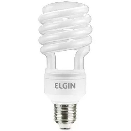 Lâmpada Espiral Fluorescente 25W Elgin Compacta 110V 6400K Branca Fria 1525lm E27 - 1 Ano de Garantia