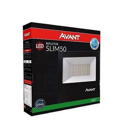 Refletor led Verde 50w Bivolt Avant Projetor Holofote Bivolt Luz verde IP65 Resistente Água Poeira Uso Externo- 1 Ano Ga