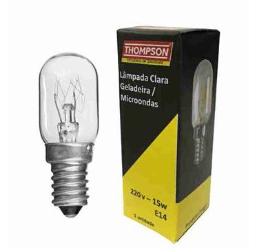 Lâmpada para Microondas e Geladeira 15W 220V Bocal E14 Thompson - 1 Ano de Garantia