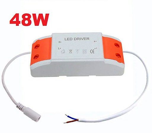 Driver Led 48W Reator para Plafon Painel Fonte Bivolt