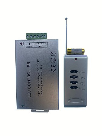 Controle de Piscina Led RGB + Controladora (c/ Antena) 12V