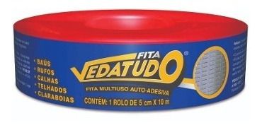 Manta Asfáltica Auto Adesiva Aluminizada Dryko VEDATUDO Telhado Rolo 5cm x 10mts