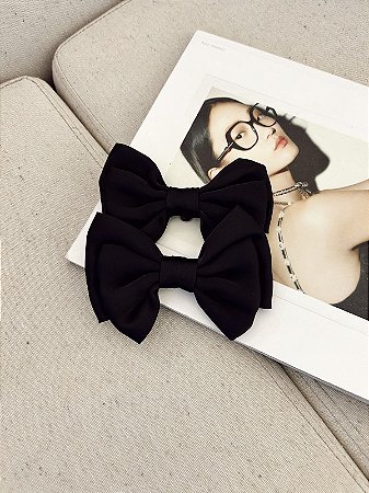BROCHE DE SAPATO LAÇO PRETO