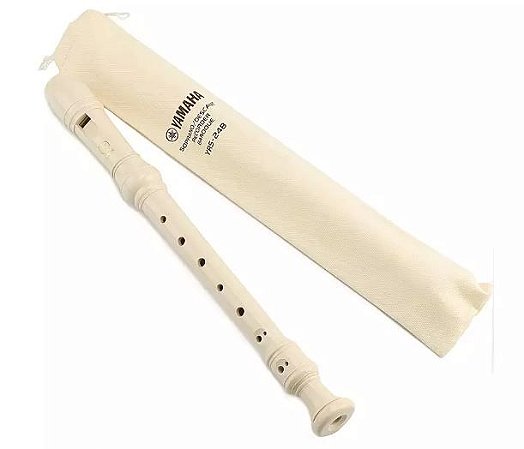 Flauta Yamaha YRS-24 Doce Barroca Bag Algodão Afinação Em Dó