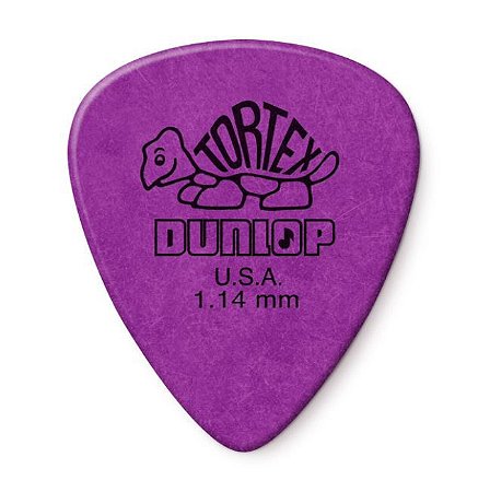 Kit Com 12 Unidades Palhetas Dunlop Tortex 1.14mm Roxa