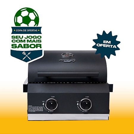 Churrasqueira a Gás Frank Grill Phoenix 2 Queimadores - Embutir