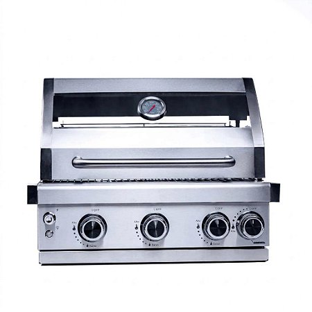 Churrasqueira a Gás Elite Aço inox Infrared 3 Queimadores Led - Embutir