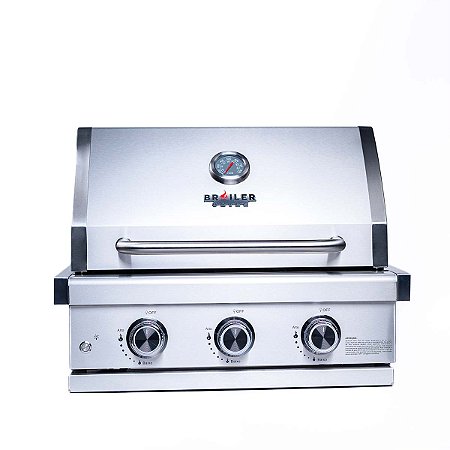 Churrasqueira a Gás Broiler Grill Smart Aço inox 3 Queimadores – Embutir
