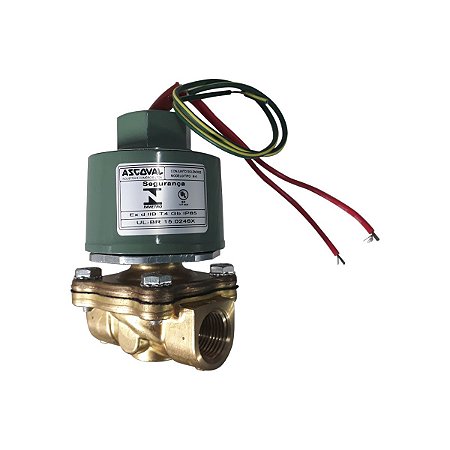 Valvula Solenoide 2 Vias Latão NF 1/2 127v 8W - 8211D002