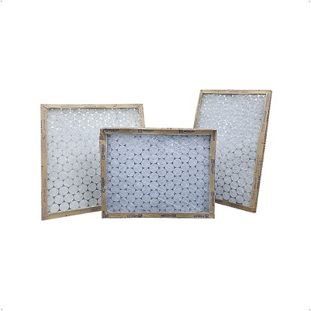 Kit 10 Filtro Moldura Rígida Ar C/manta G4 - 445x350x25 mm