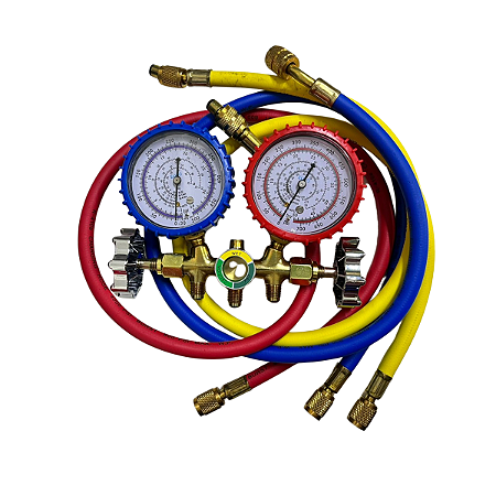 Manifold Analisador de Pressão EcoTools 3 MANGUEIRAS 0,90M ET361 para R-22 R-134A R-404A R-410A