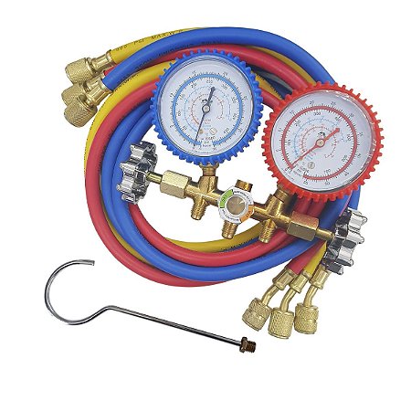 Manifold Analisador de Pressão EcoTools 3 MANGUEIRAS 0,90M ET361 para R-22 R-134A R-404A R-410A