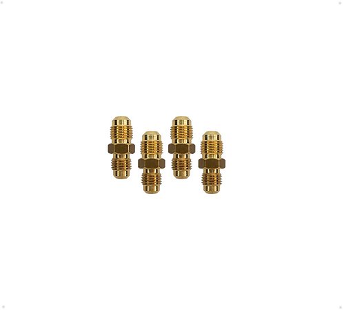 Kit 4 Peças - União Redutora 5/16" SAE Macho x 1/4" SAE Macho