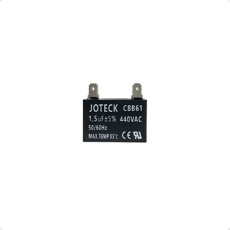 Kit 3 Peças - Capacitor Permanente Com Terminais - 1,5uf 440v