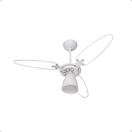 Ventilador de Teto Ventisol Wind Light 220v Branco e Transparente