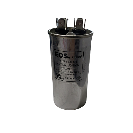 Capacitor Permanente de Alumínio com Terminal 35uF - 440V