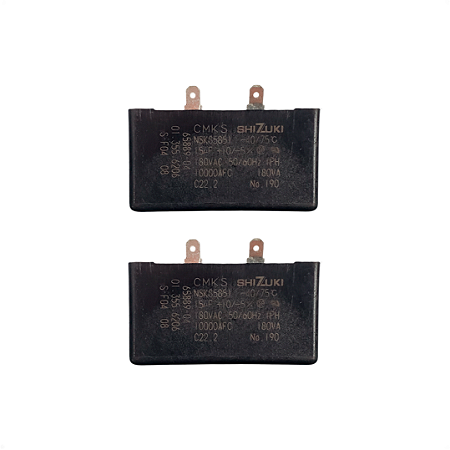 Kit 2 Capacitor Permanente sem Fio 15uF 180VAC
