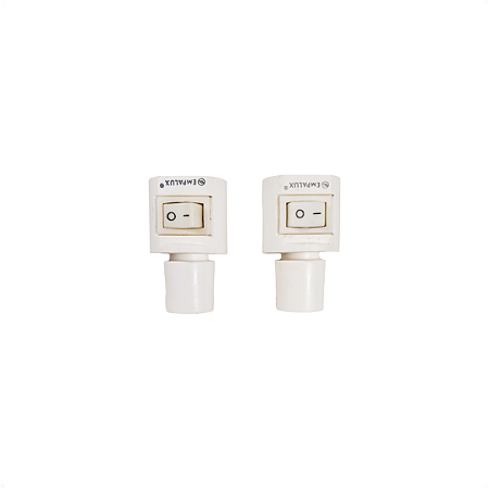 Kit 2 Porta para Lâmpada Tomada E14 220 7W