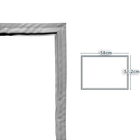 Borracha Gaxeta Magnética Refrigerador 58x51cm