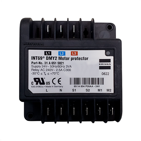 Módulo de Proteção Eletrônico Danfoss 24VCA DMY2 3VA C300 2,5A