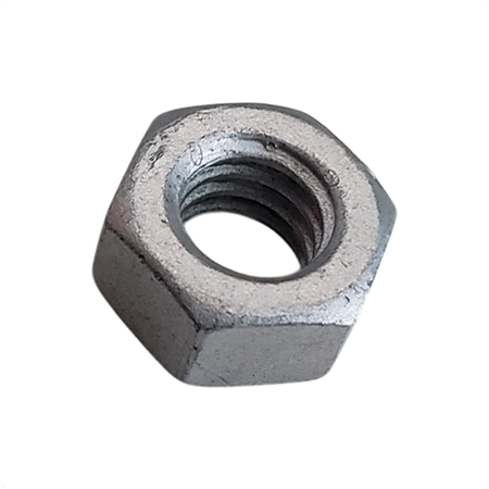 Kit 100 Porcas Sextava 5/16" Largura 1/2" em Ferro Galvanizada