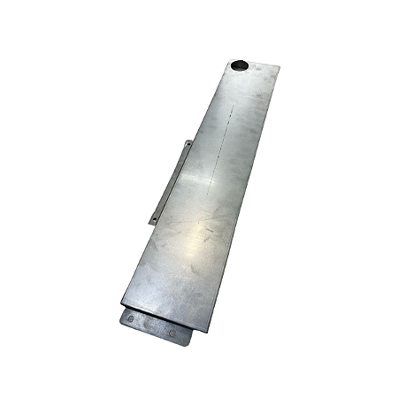 Bandeja Chapa Galvanizada 75cm Furos Laterais Centro 2 1/8''