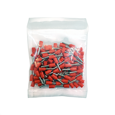 Terminais Elétricos Ilhós Tubular Pré-isolado 1mm 100Un