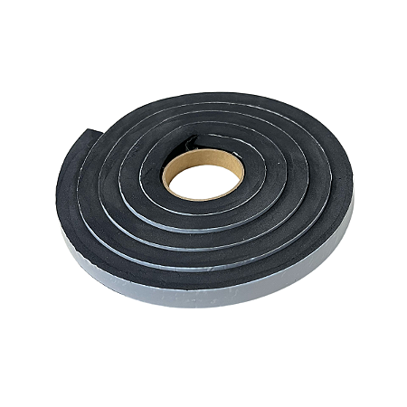 Fita Elastomérica Adesiva 13x13mm 2,10m Cinza/Preta