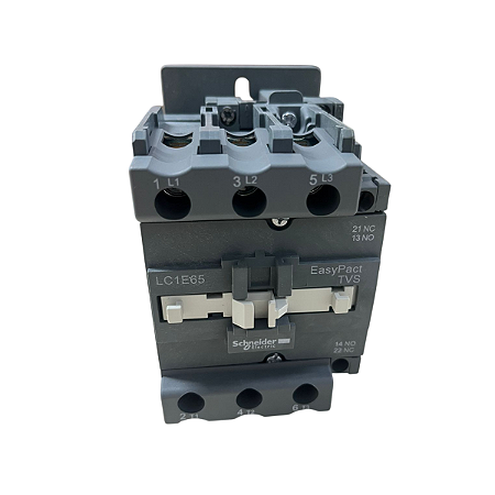 Contator Tripolar Schneider LC1E65M7 65A 220V 1NA+1NF