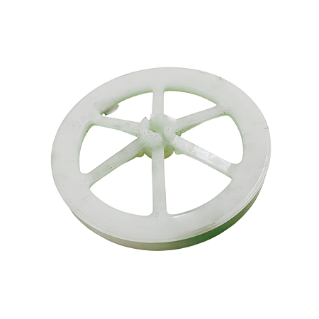 Polia Nylon Lava-Roupa Muller Antiga 14,5cm c/ Chaveta 1044