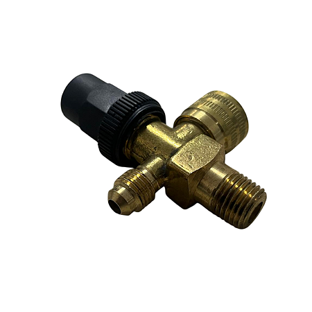 Válvula Tanque 1/4" NPT x 1/4" SAE c/ Segurança 42120501