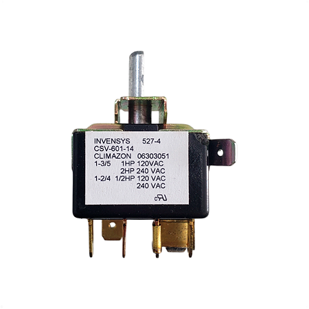 Chave Seletora Ar Condicionado Springer 6P 25A Só Frio CSV601-14U