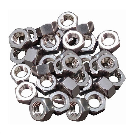 Porca Sextavada Zincada 1/2" 50 Unidades