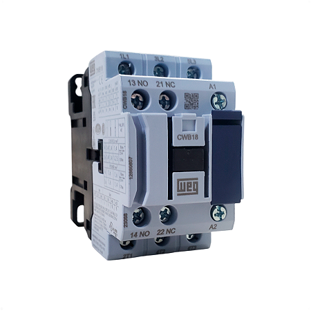 Contator Tripolar WEG CWB 18A 110V 127V CWB18-11-30-D13