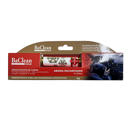 Aromatizante BaClean Gold Aroma Floral 5g p/ Ar-Condicionado Automotivo