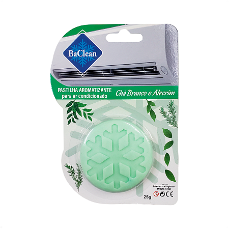 Pastilha Aromatizante para Ar BaClean Chá Branco e Alecrim