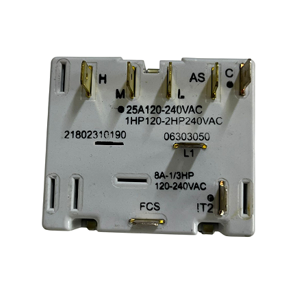 Chave Seletora 5 Posições P/ Ar-Condicionado Springer 25A 120V A 220V