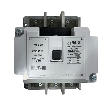 Contator Tripolar Eaton 200A C825Kn10 Série A2 600V 6-288